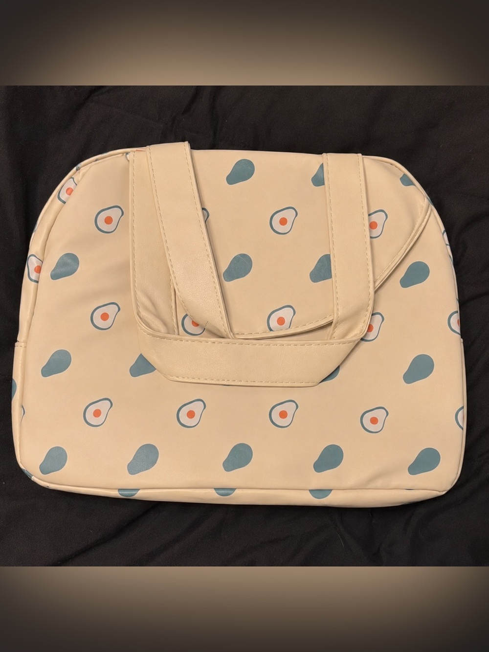 Avocado Print Beige Lunch Box